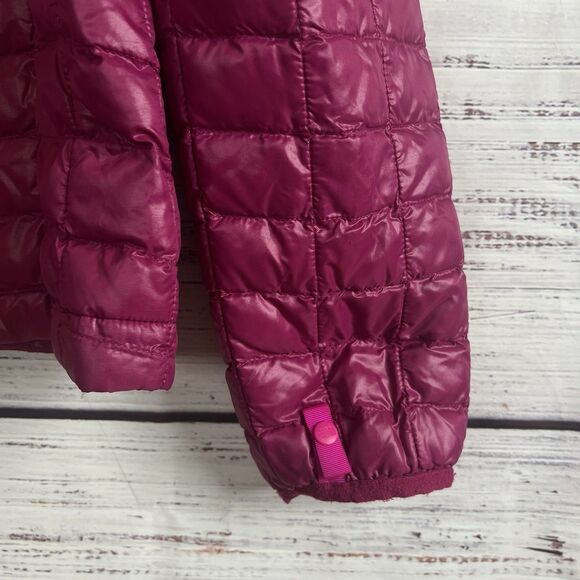 The North Face Women's Pink Thermoball Insulated L Puffer Jacket Lightweight - Picture 4 of 9